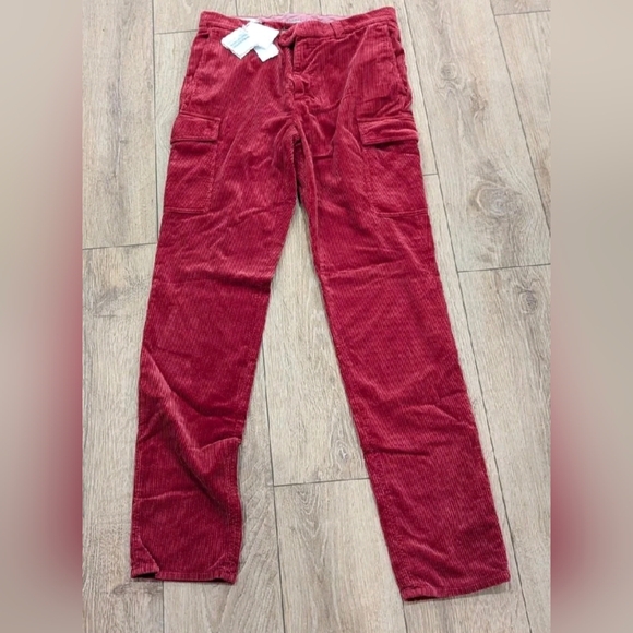 Brunello Cucinelli Other - $1495 Mens Brunello Cucinelli Solid Corduroy Pants Rosso 48 US 32